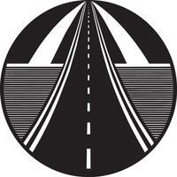 la carretera icono aislado en blanco antecedentes ilustración vector