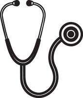 Stethoscope icon. Simple illustration of stethoscope icon for web vector