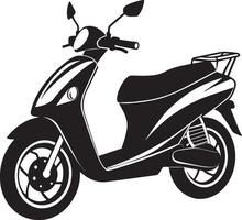 Vintage scooter on a white background. illustration for design vector