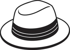 clásico sombrero Moda sombreros estilo Clásico retro gorra vector