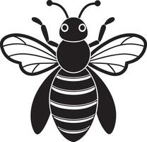 abeja icono aislado en blanco antecedentes. ilustración. vector