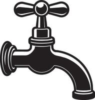 Water tap icon. Simple illustration of water tap icon for web vector