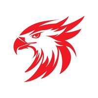 línea Arte cabeza de colegio águila mascota sencillo logo ilustración frente a oblicuo en blanco antecedentes vector