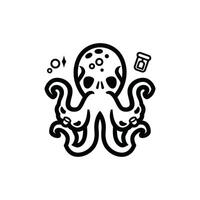 Simple octopus illustration suitable for logo vector