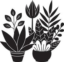 Plant in pot icon. Simple illustration of plant in pot icon for web vector