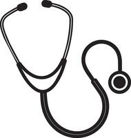 Stethoscope icon. Simple illustration of stethoscope icon for web vector