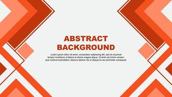 Abstract Deep Orange Background Design Template. Abstract Banner Wallpaper Illustration. Abstract Deep Orange Banner vector