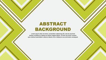 Abstract Lime Green Background Design Template. Abstract Banner Wallpaper Illustration. Abstract Lime Green vector