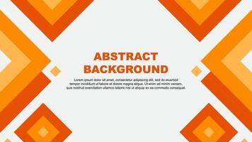 Abstract Orange Background Design Template. Abstract Banner Wallpaper Illustration. Abstract Orange Template vector