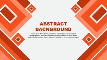 Abstract Deep Orange Background Design Template. Abstract Banner Wallpaper Illustration. Abstract Deep Orange Cartoon vector