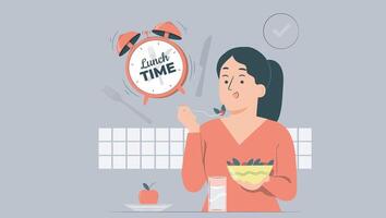 Lunch Time Clipart vector