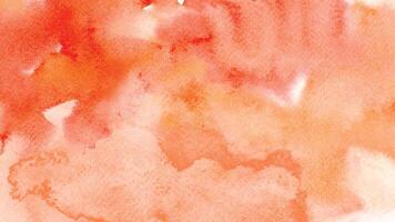 Abstract orange watercolor stain for background vector