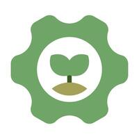 Green Tech Icon for web, app, infographic, etc vector