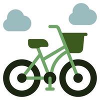 bicicleta icono para web, aplicación, infografía, etc vector