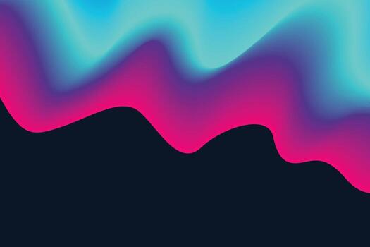 el reflujo y fluir de un radiante holográfico degradado, con olas de neón ligero fundición un suave resplandor en el oscuro, resumen extensión vector