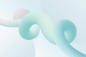 Soft curves and dynamic twists of pastel gradients create a visual symphony, offering an abstract and tranquil digital illustration vector