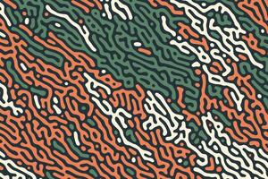 An abstract design of a maze with organic, wavy lines in a retro color palette, creating a fun and bold backdrop ideas for creative wallpaper or trendy decor vector