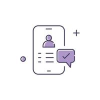 Customer Facing Chatbots, AI Customer Interaction Icon Design vector