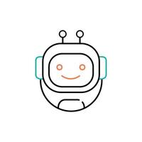 Robotics Technology Illustrtaion Icon Design vector