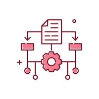 Machine Learning, ML, Illustration Icon Design vector