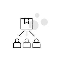 Predictive Demand Forecasting Icon Design vector