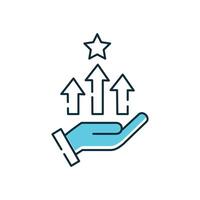 Competitive Advantage Icon Design vector