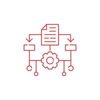 Machine Learning, ML, Illustration Icon Design vector