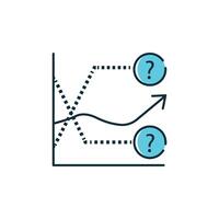 Forecasting Accuracy Illustration Icon Design vector