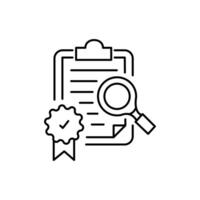 Improved Quality Control Icon Design vector