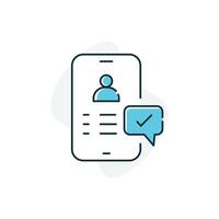 Customer Facing Chatbots, AI Customer Interaction Icon Design vector