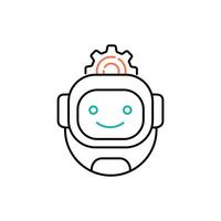 Robotics Automation Process Illustration Icon Design vector