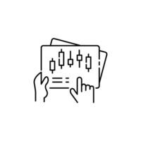 Algorithm Trading, Automated Trading Strategies Icon Design vector