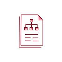 Scenario Analysis Illustrtaion Icon Design vector