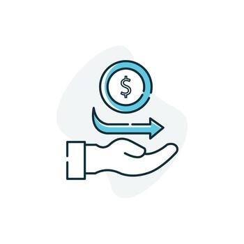 Dynamic Pricing Engine, Real-time Price Management Icon Design vector