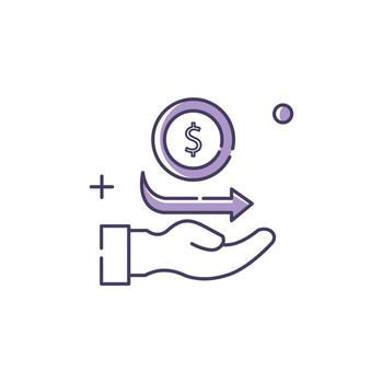 Dynamic Pricing Engine, Real-time Price Management Icon Design vector