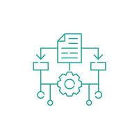 Machine Learning, ML, Illustration Icon Design vector