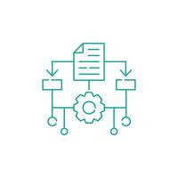 Machine Learning, ML, Illustration Icon Design vector