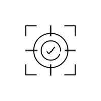 Improved Accuracy Icon Design vector