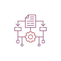 Machine Learning, ML, Illustration Icon Design vector