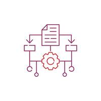 Machine Learning, ML, Illustration Icon Design vector