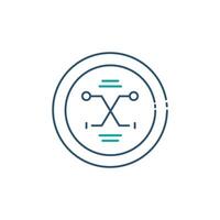Fuzzy Logic Fuzzy Systems Illustration Icon Design vector