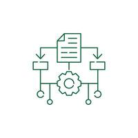 Machine Learning, ML, Illustration Icon Design vector