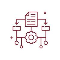 Machine Learning, ML, Illustration Icon Design vector