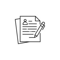 Written Task Content Creation Icon Design vector