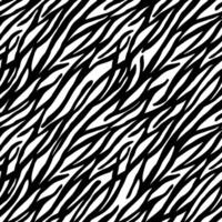 A zebra print pattern is shown in black and white. The pattern is very detailed and has a lot of texture. The image has a bold and striking look to it vector