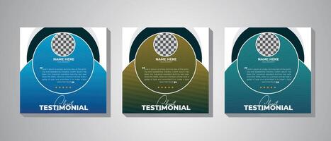 Stylish and imaginative customer testimonial design with vibrant, imaginative artwork vector