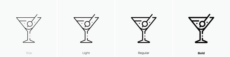 Manhattan icono. delgado, luz, regular y negrita estilo diseño aislado en blanco antecedentes vector