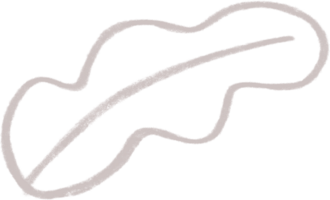 organisk boho form klotter linje ritad för hand dekor, organisk klick dekor png