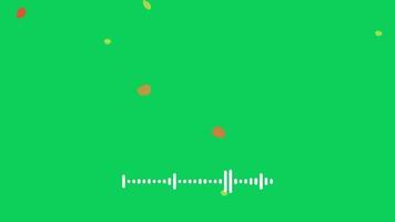 music player template or audio wave, sound wave template. green background motion design. video