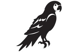 Parrot silhouette pro design vector